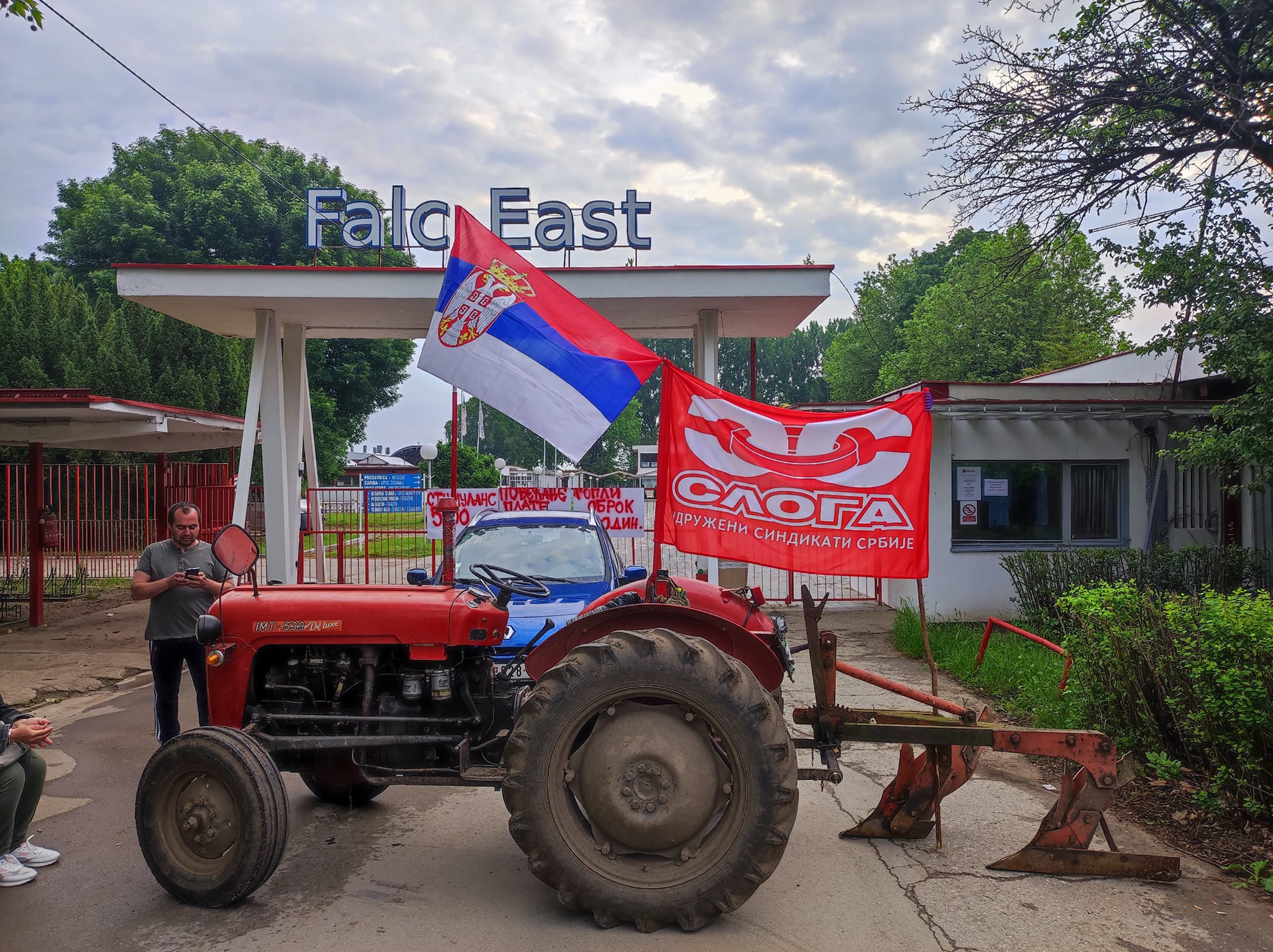 During the strike, Falc East workers occupied the factory